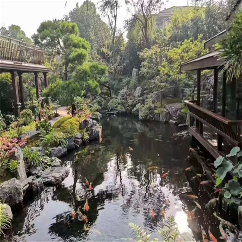 唐山庭院小型鱼池假山图片
